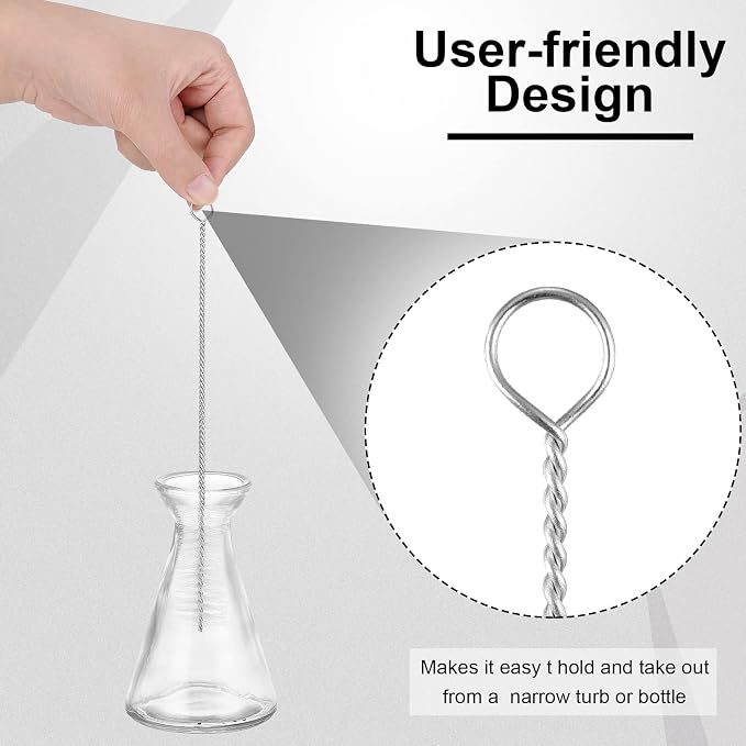 Reusable Straw Cleaning Brushes Bottle Test Tube Long Straw Cleaning Brush - Image 5