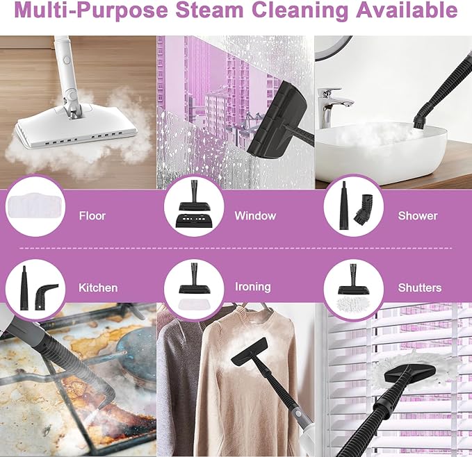 Steam Mop Cleaner, 7 in 1 Rotated Steam Cleaner - Image 5
