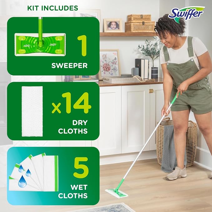 Swiffer Sweeper 2-in-1 Mops for Floor Cleaning, Dry and Wet Multi Surface Floor - Image 5