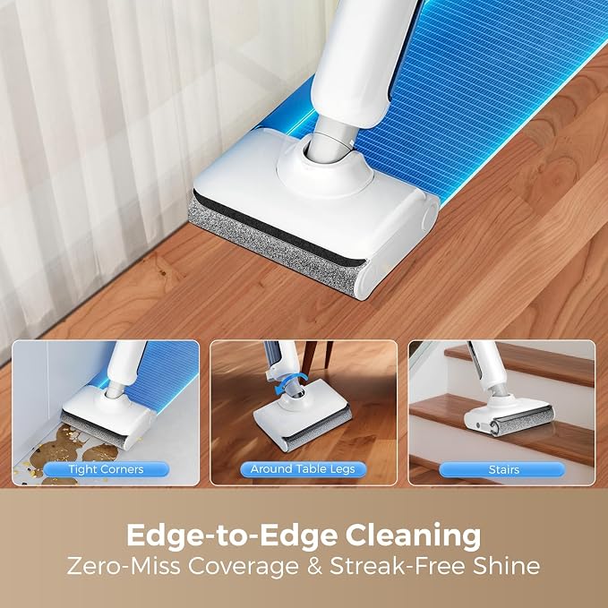 Wet Dry Vacuum Cleaner, 180°Lie-Flat Vacuum Mop All in One - Image 3