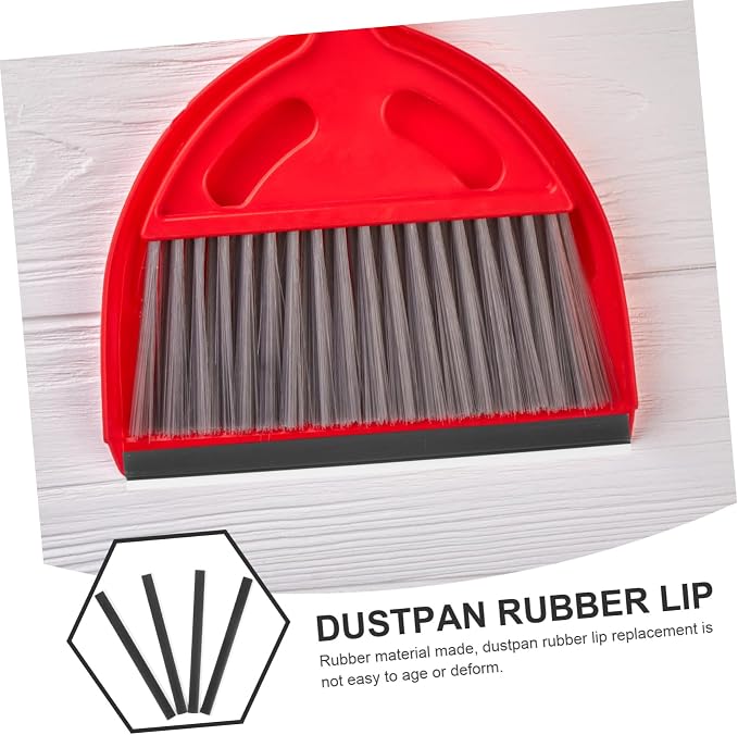 GALPADA 8pcs Dust Pan Inlet Pressing Strips Dust Pan Edge Replacement Strip - Image 3