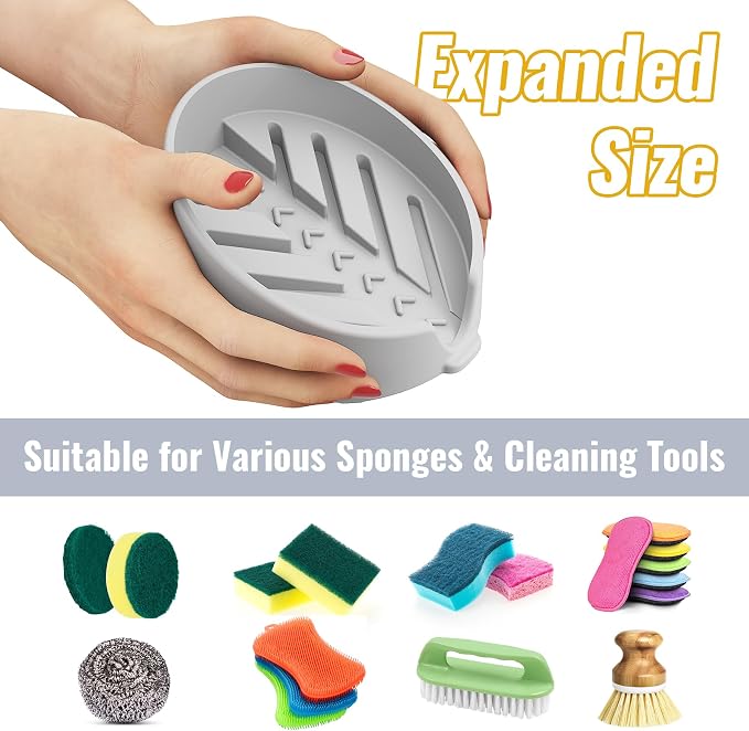 NiHome Silicone Sponge Holder Compatible - Image 3