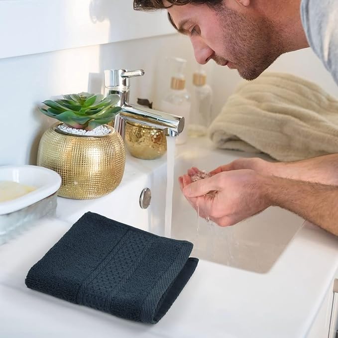 Cleanbear Extra Soft Wash Cloths Washcloths Set 6-Pack 13 x 13 Inches, Highly - Image 6