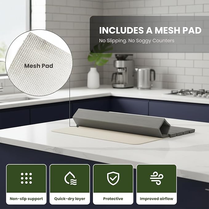 Large Stone Drying Mat for Kitchen Counter - Image 8
