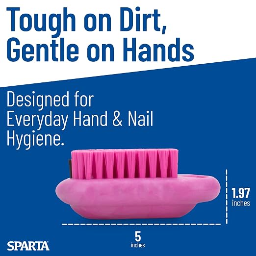 SPARTA Nail Scrub Brush Commercial-Grade, Heavy-Duty Hand and Fingernail Brush - Image 6