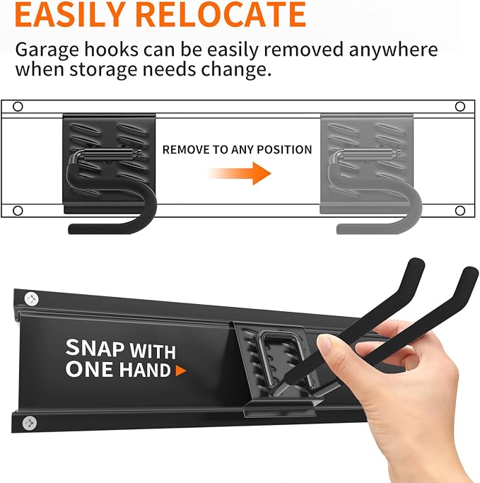 Garage Tool Organizer Wall Mount, Yard Garden Tool Organizer, Adjustable Tool - Image 3
