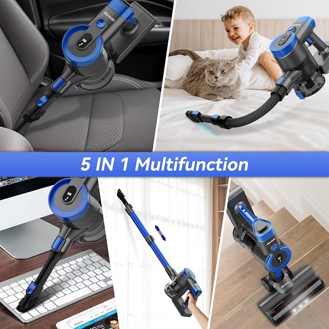 DEVOAC V90 Cordless Vacuum Cleaner, 40KPa Powerful Suction, 60dB Ultra Quiet - Image 6