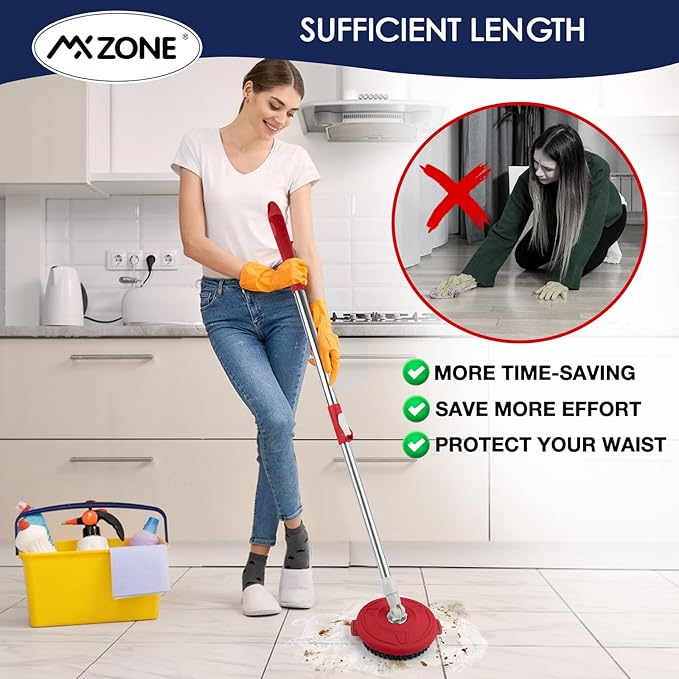 Spin Mop Brush for Hurricane 360°Spin Mop Systems, Scrubber Brush Replacement - Image 5