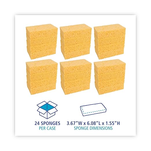 Boardwalk Medium Cellulose Sponge, 3.67 X 6.08, 1.55" Thick - Image 7