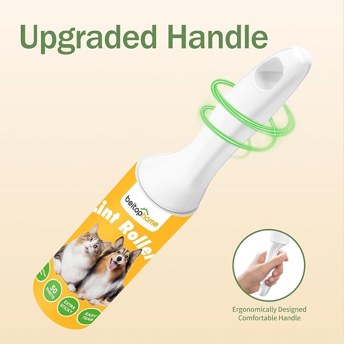 Extra Sticky Lint Roller for Pet Hairs 200 Sheets Lint Rollers for Travel 4 - Image 3