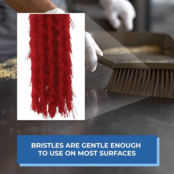 Vikan 45874 Bench Cleaning Brush, Polypropylene/Polyester Soft Bristle Dustpan - Image 4