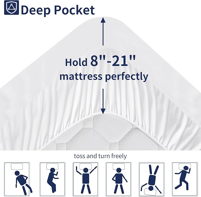 Mattress Topper California King Mattress Pad Cover Mattress Protector - Image 4