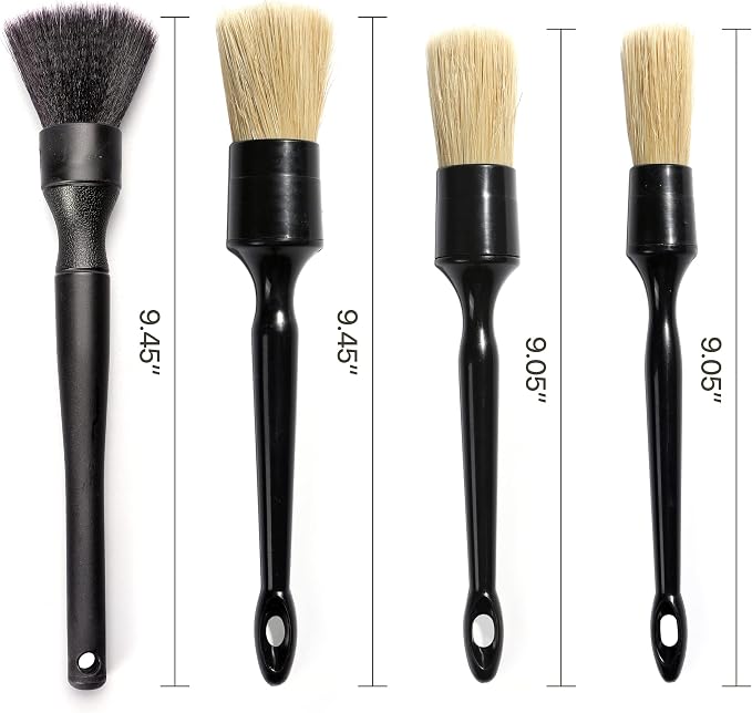 Car Detailing Brush Soft Boars Hair, Air Vent, Vehicle Seat, Cleaning Exterior - Image 5