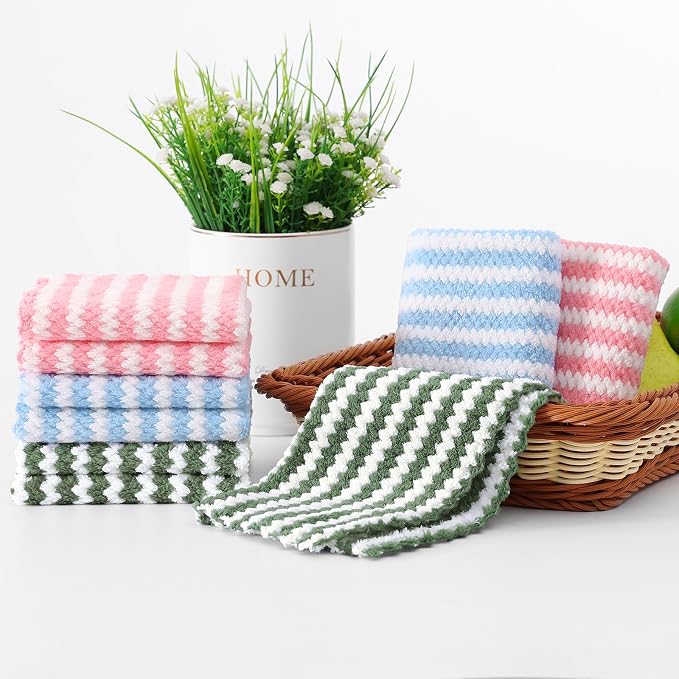 Homaxy 18 Pack Kitchen Dish Cloths, Ultra Soft and Absorbent Dish Towels - Image 6