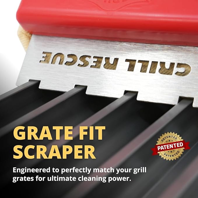 Grill Rescue BBQ Replaceable Scraper Cleaning Head, Bristle Free - Image 2