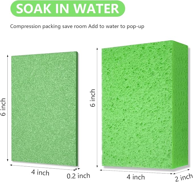 Cleaning and Washing Sponge, 3 Pack Large Extra Thick Heavy Duty Sponge - Image 2