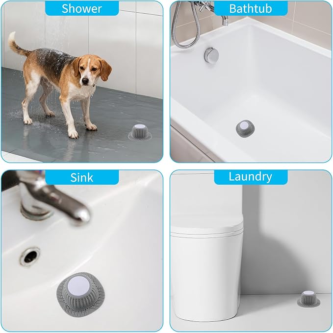 2 Pack Bathtub Drain Hair Catcher - Image 7