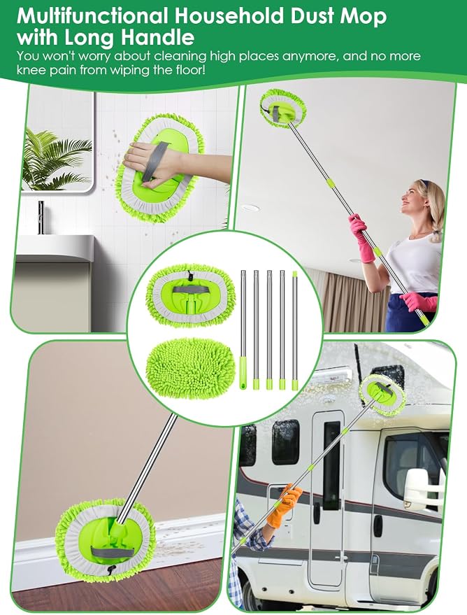 2 in 1 Lightweight Wall Cleaner Mop - Image 6