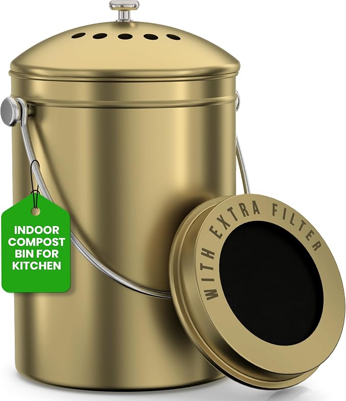 Utopia Kitchen Compost Bin for Kitchen Countertop by UTOPIAKITCHEN