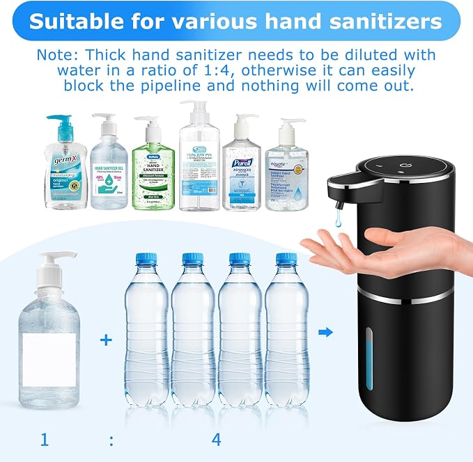 2 Pack Automatic Soap Dispenser, Automatic Liquid Soap Dispenser Touchless - Image 5