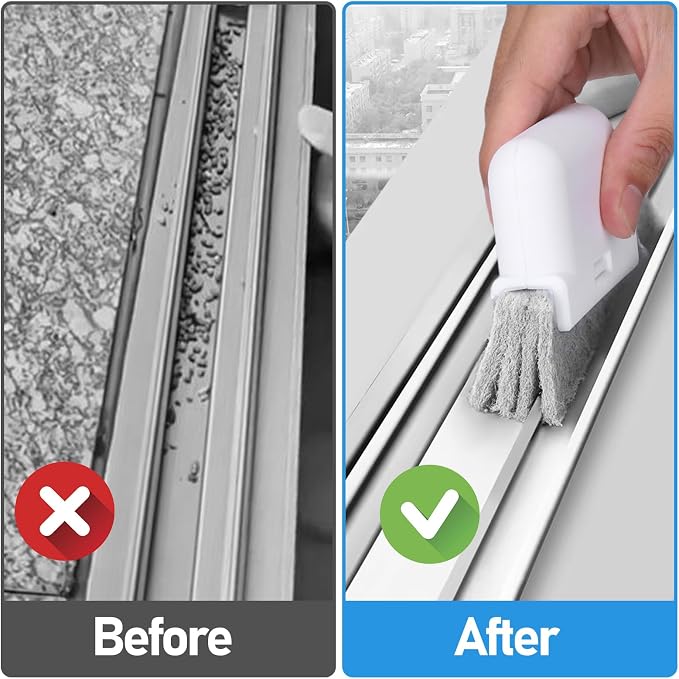Palksky Window Track Cleaner Set, Window Groove Cleaning Brush Tools, 7 Pieces - Image 2