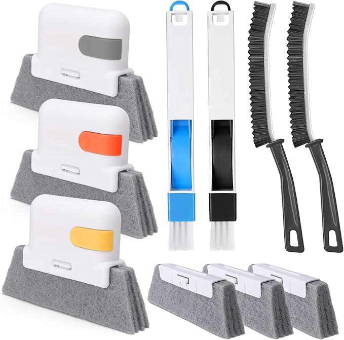 Palksky Window Track Cleaner Set, Window Groove Cleaning Brush Tools, 7 Pieces by Palksky