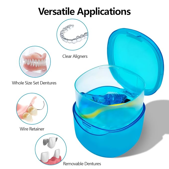 Denture Bath Case Denture Soaking Container - Image 3