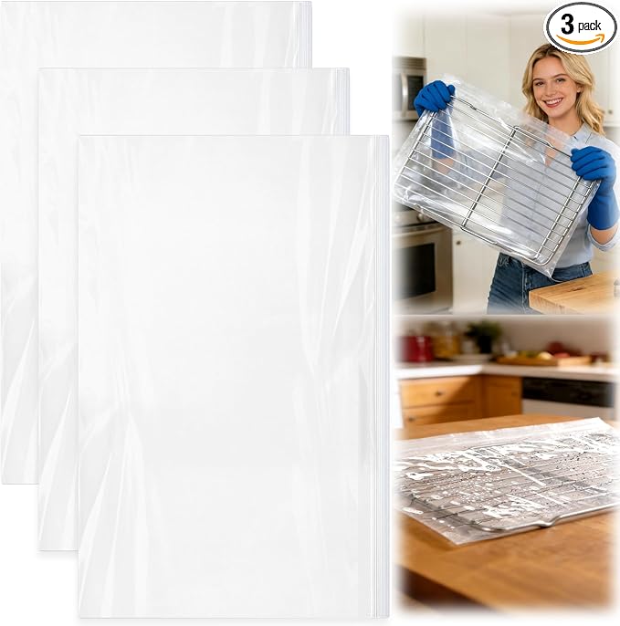 Palksky Oven Rack Cleaning Bags, 19.6 x 27.5 Inch Heavy Duty No-Scrub by Palksky