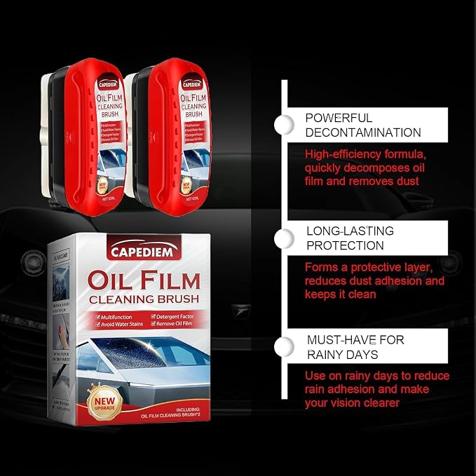 CAPEDIEM 2026 NEW Automotive Oil Film Cleaning Brush - Image 7