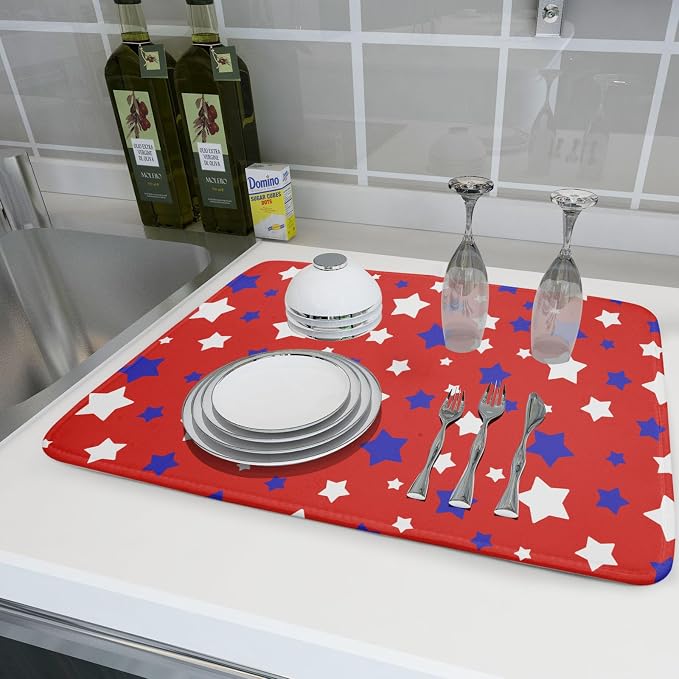 Fourth of July Independence Memorial Dish Drying Mat - Image 6