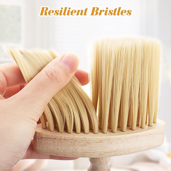 4pcs Wooden Window Groove Cleaning Brushs Soft Bristles Wood Handle Dust Brush - Image 6