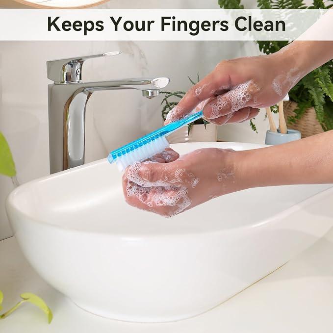 fingernail Brush with Handle Cleaning Supplies Kitchen Cleaning Brush Shoe - Image 6