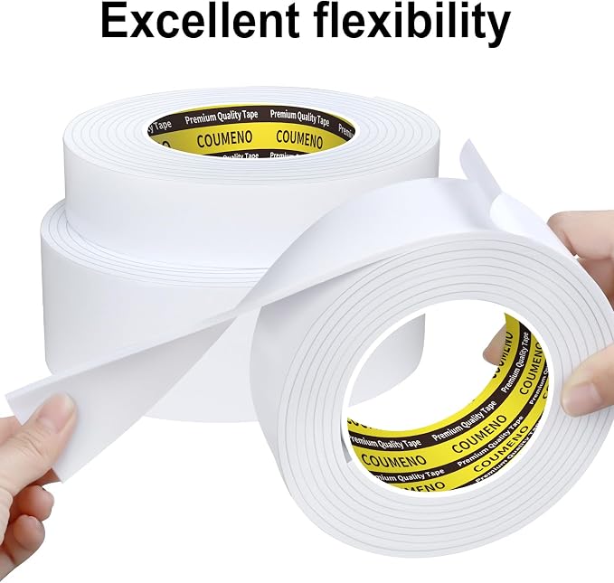 2 Pack EVA Single-Sided Adhesive Foam Tape 1.2inx16.4FT Single-Sided Sealing - Image 4