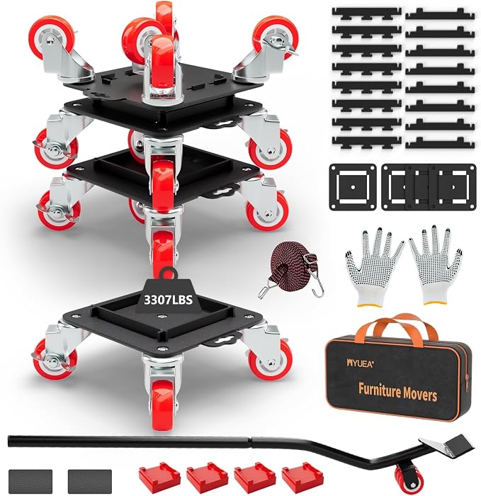 Furniture Dolly 5 Wheels Heavy Duty by MYUEA