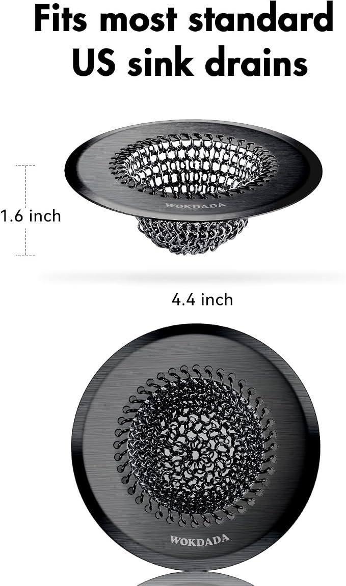 Sink Drain Strainer, Reversible Mesh Sink Strainer - Image 7