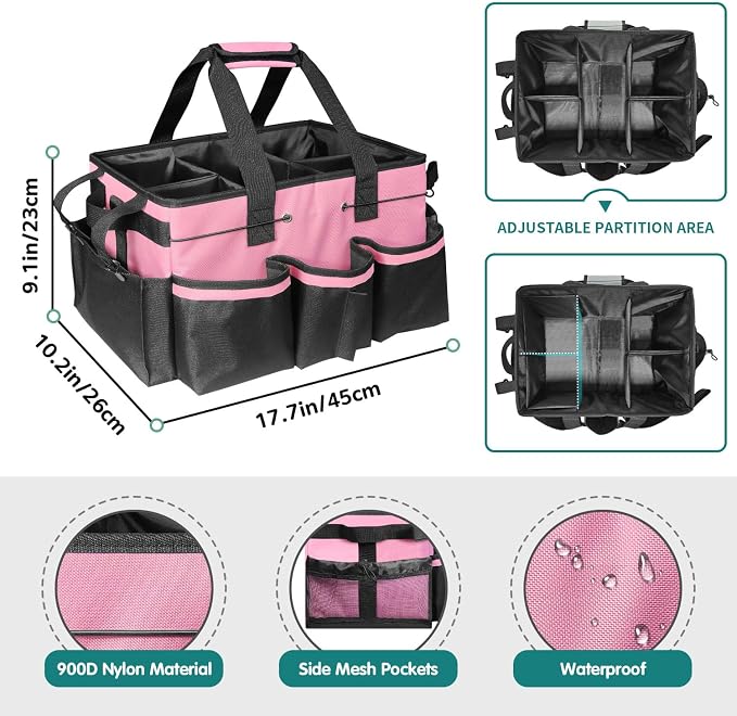 Cleaning Bags for Housekeepers, Large Cleaning Supplies Organizer - Image 3