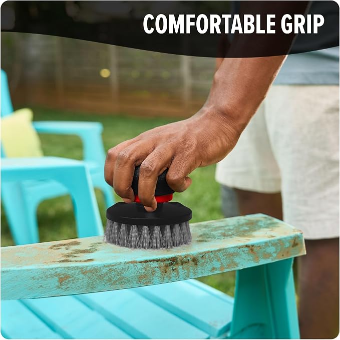 Dirt Devil Handheld Pommel Scrubbing Brush, Includes Medium Bristle Head - Image 4