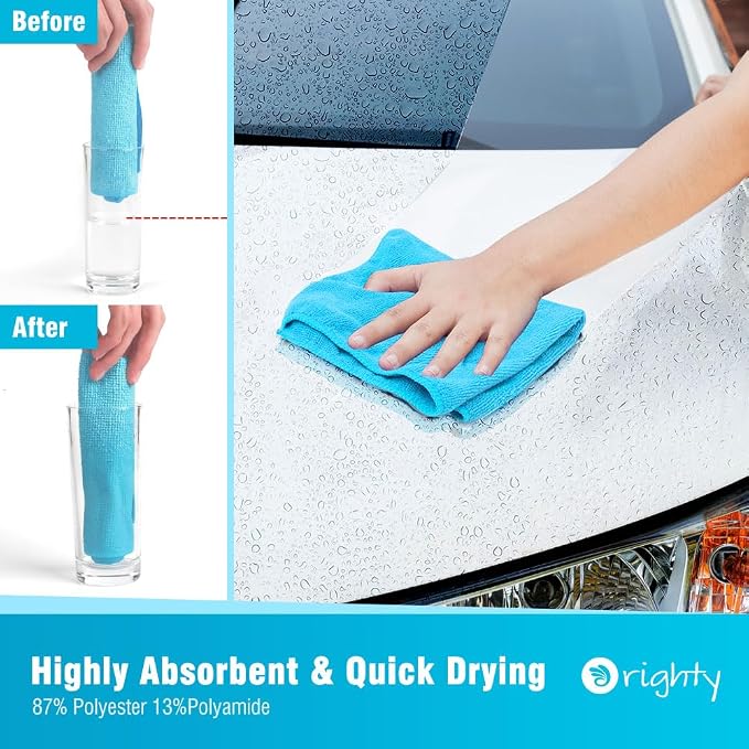 Orighty Microfiber Cleaning Cloth, 150 Pack Microfiber Towels - Image 3