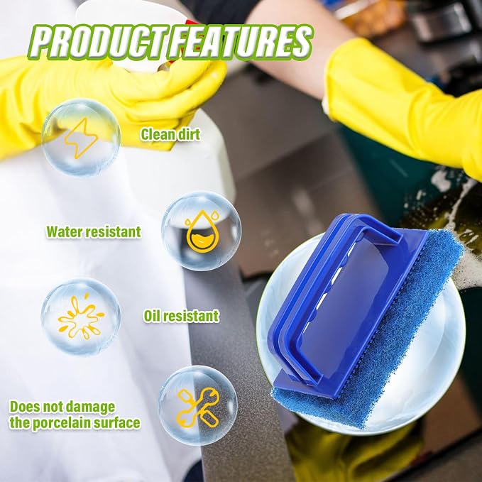 5 Pack Electric Cleaning Brush Pad Kitchen Bathroom Household Cleaning Pad - Image 6