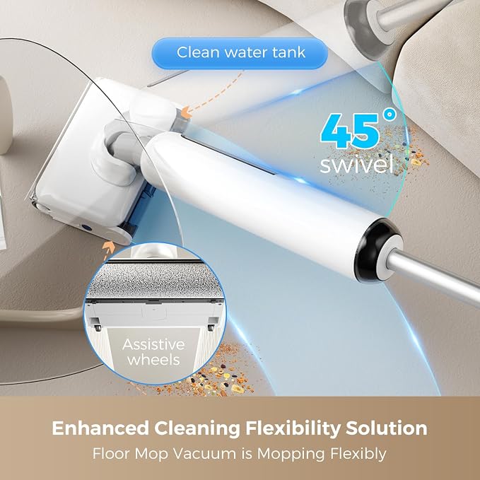 Wet Dry Vacuum Cleaner, 17000Pa Cordless Vacuum Mop Combo - Image 8