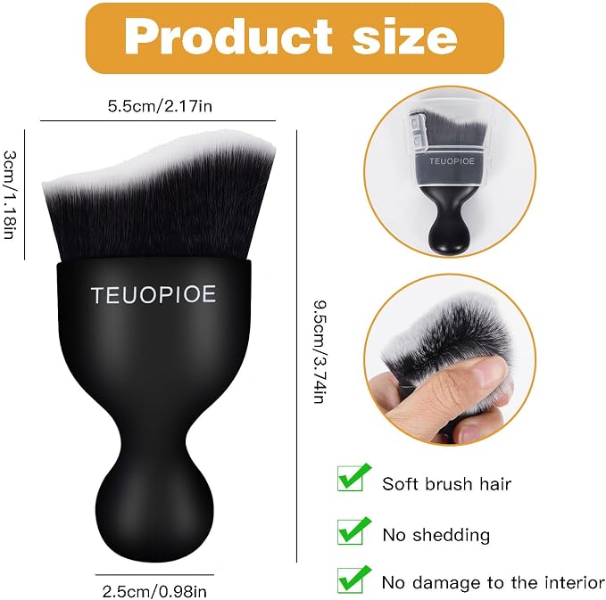 Car Interior Cleaning Brush, Car Duster Interior, Car Detailing Brush Dusting - Image 2