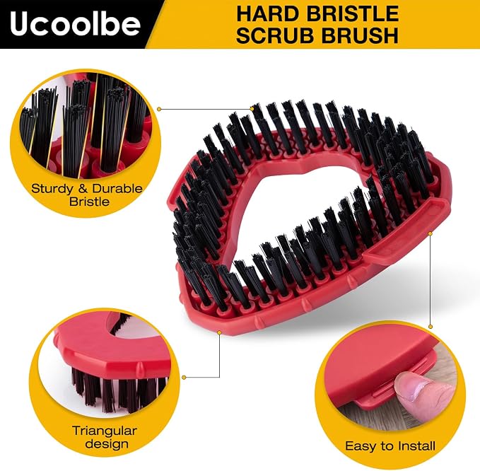 Mop Brush for O-Cedar EasyWring 1 Tank System, Scrubber Brush Replacement Head - Image 3