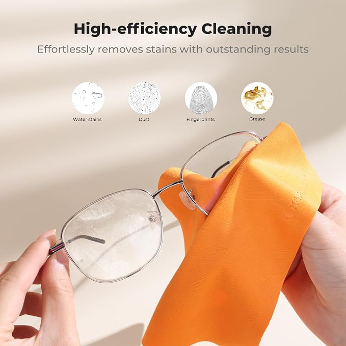 K&F CONCEPT 6 Pack Lens Cleaning Cloth | Microfiber Cleaning Cloth | Glasses - Image 2