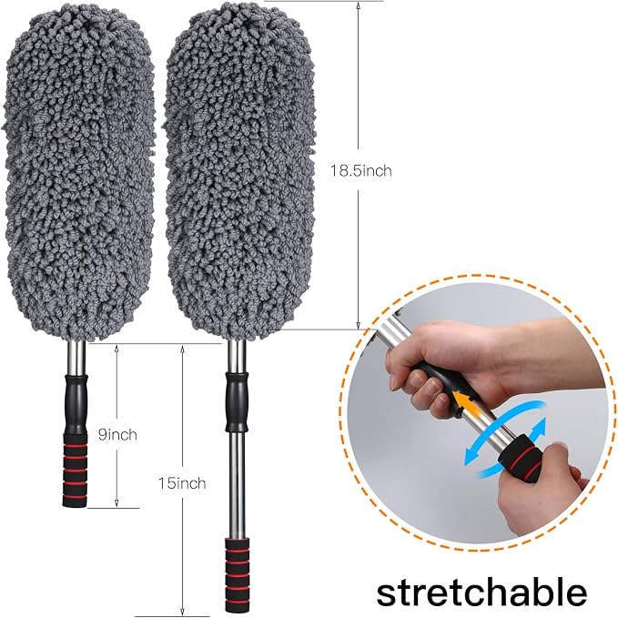 IPELY 3 Pack Large Microfiber Car Duster Exterior Scratch Free - Image 2