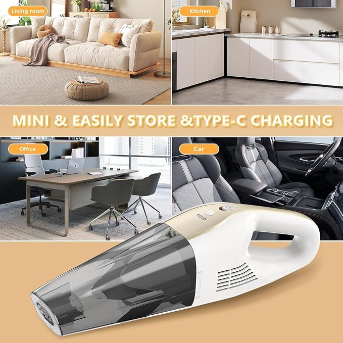 Handheld Vacuum Cordless, 16000Pa 160W Handheld Car Cordless Vacuum Cleaner - Image 7