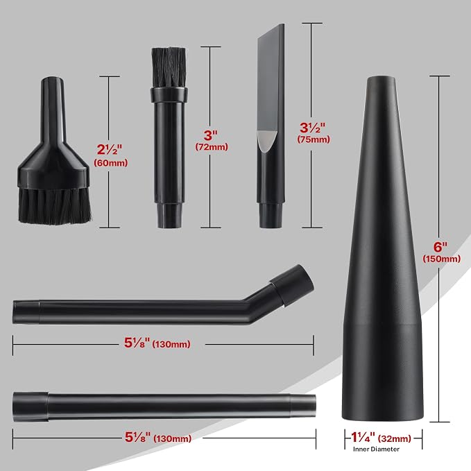 Shop-Vac Micro Cleaning Nozzle Kit, 1-1/4" Detailed-Cleaning Attachments - Image 2