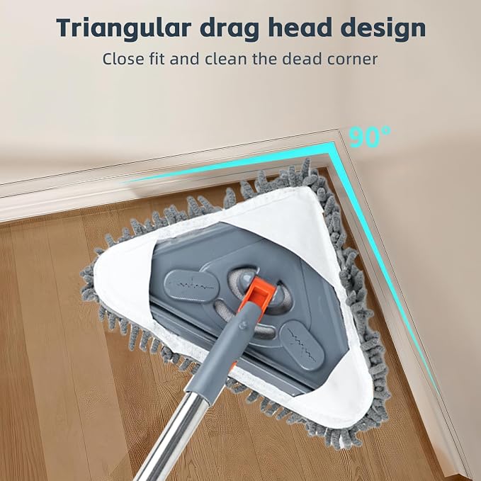 Long Handle Wall Mop & Baseboard Cleaner - Image 6