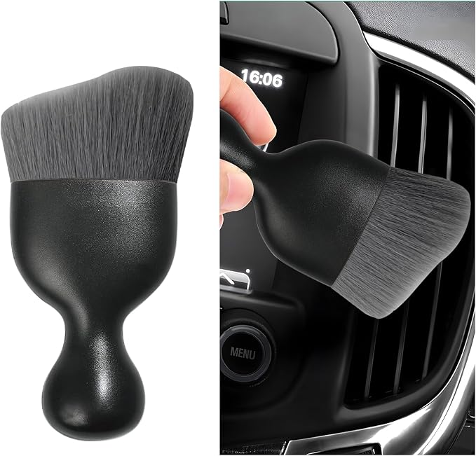 Car Interior Dust Brush, Soft Scratch Free Auto Detailing Brushes, Universal by Dickno