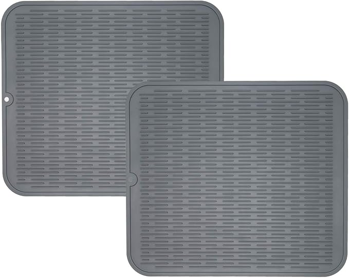 ZLR 2 Pcs Silicone Dish Drying Mats by ZLR