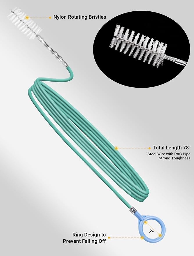 Upgraded Auto Sunroof Drain Cleaning Tool, 78 Inch Flexible Drain Brush Long - Image 4